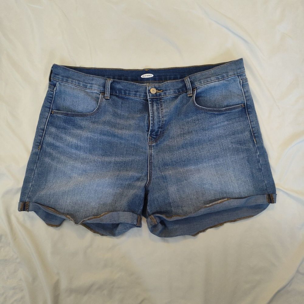 Lot of 3 Old Navy Denim Black Pants, Shorts, and Skirt Women's Size 18 - Picture 2 of 12